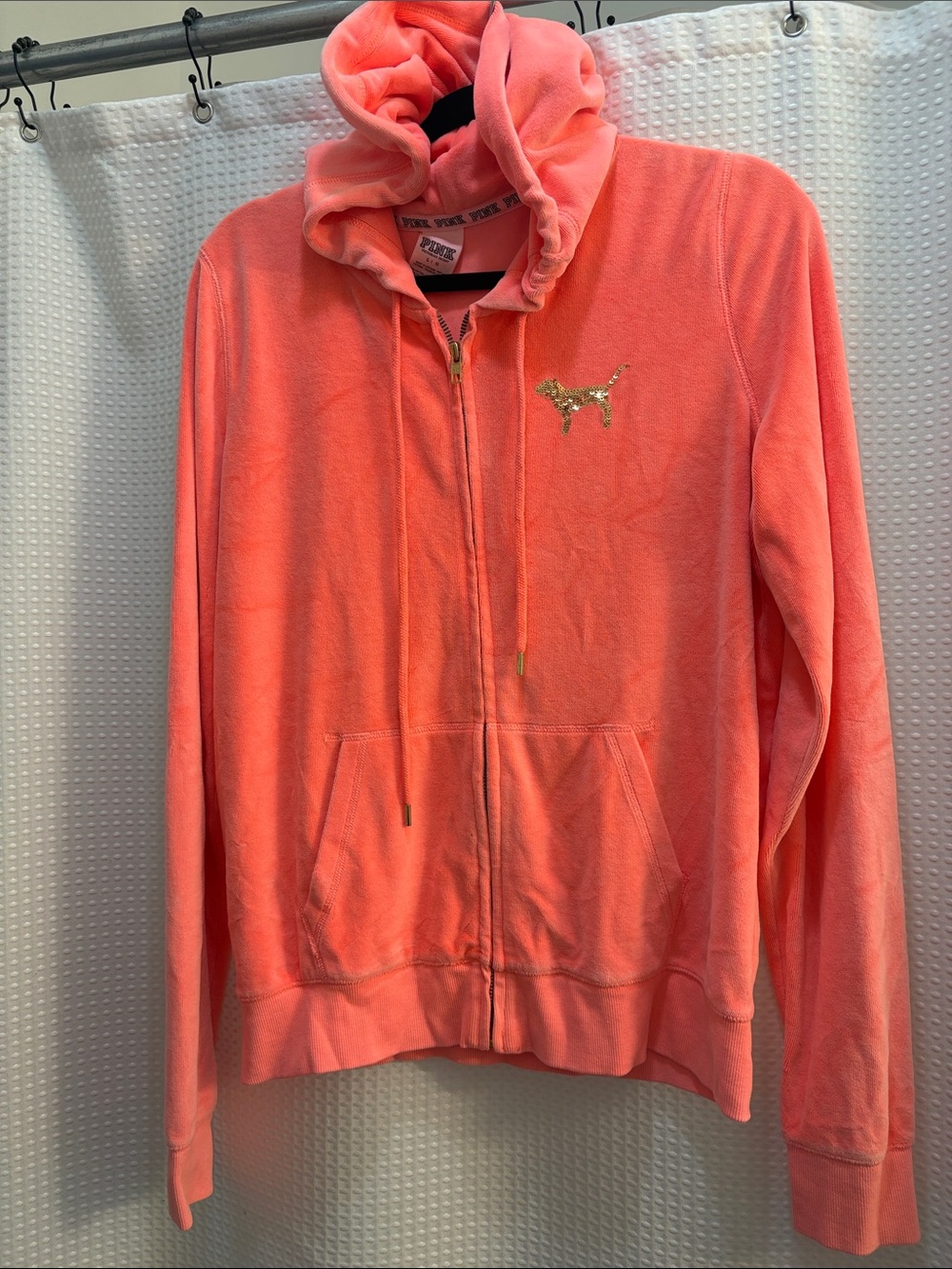 Victoria's Secret PINK Coral Zip-Up Hoodie